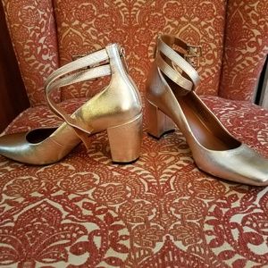 Halston Regina Ankle Strap Shoes